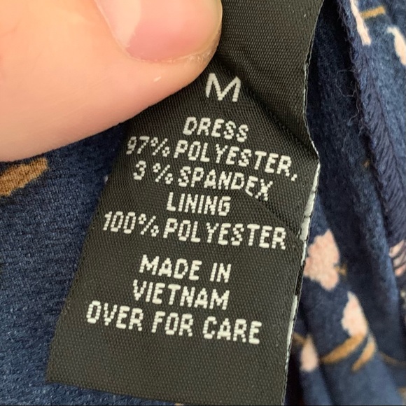 Dark blue and pink floral maxi dress - Picture 5 of 5